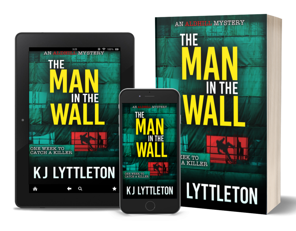 The Man In The Wall is the first gripping novel in the Aldhill Mystery series by KJ Lyttleton